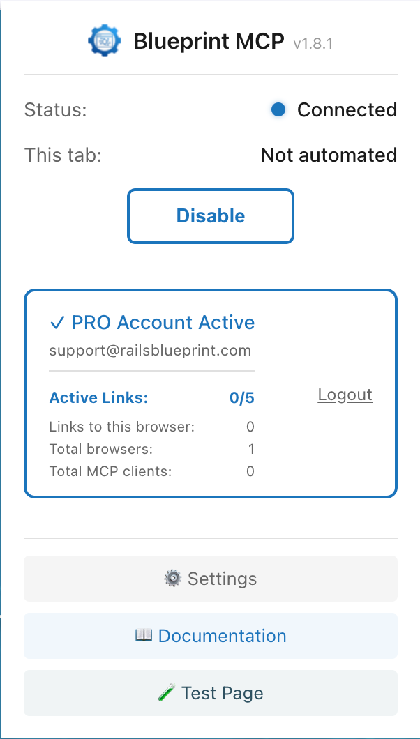 Blueprint MCP for Chrome